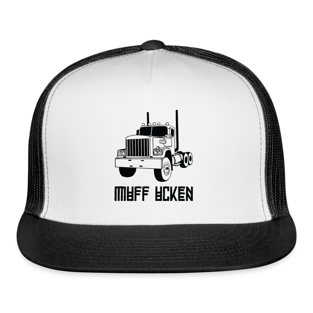 Muff Ucken Trucker Cap - white/black