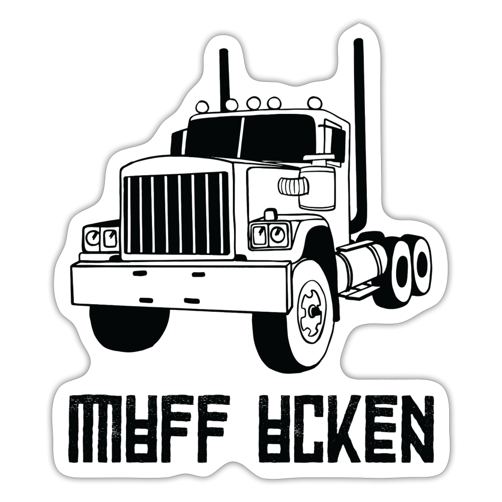 Muff Ucken decal - white matte