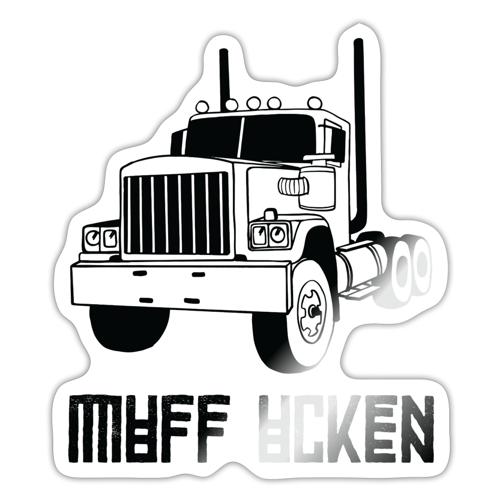 Muff Ucken decal - white glossy